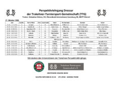 Zeiteinteilung Riesenbeck 17. und 18.10.2026 mit Logos